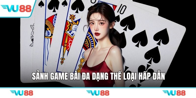 Sảnh game bài đa dạng thể loại hấp dẫn